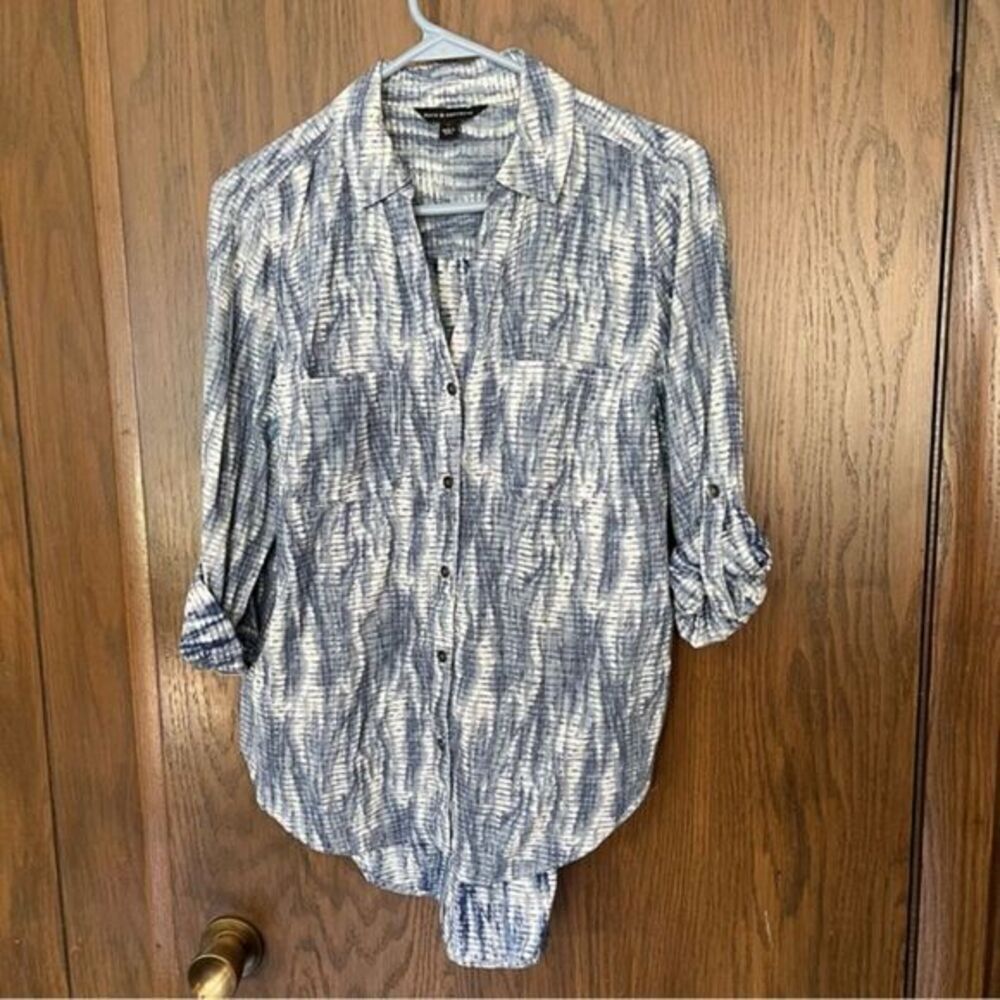 Rock & Republic High Low Button Up Blouse